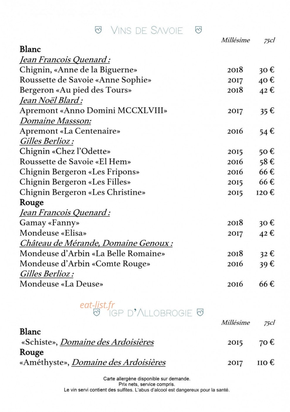 Sopar Restaurant — carte page 5