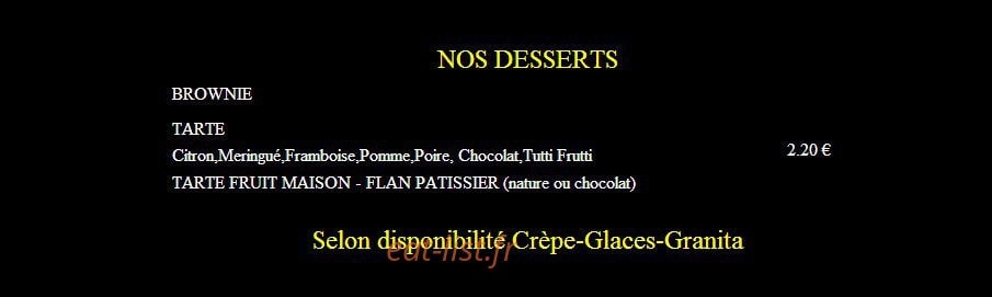 La grignoterie — carte page 7