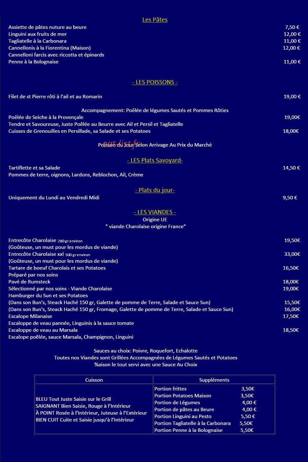 Le Sun — carte page 2
