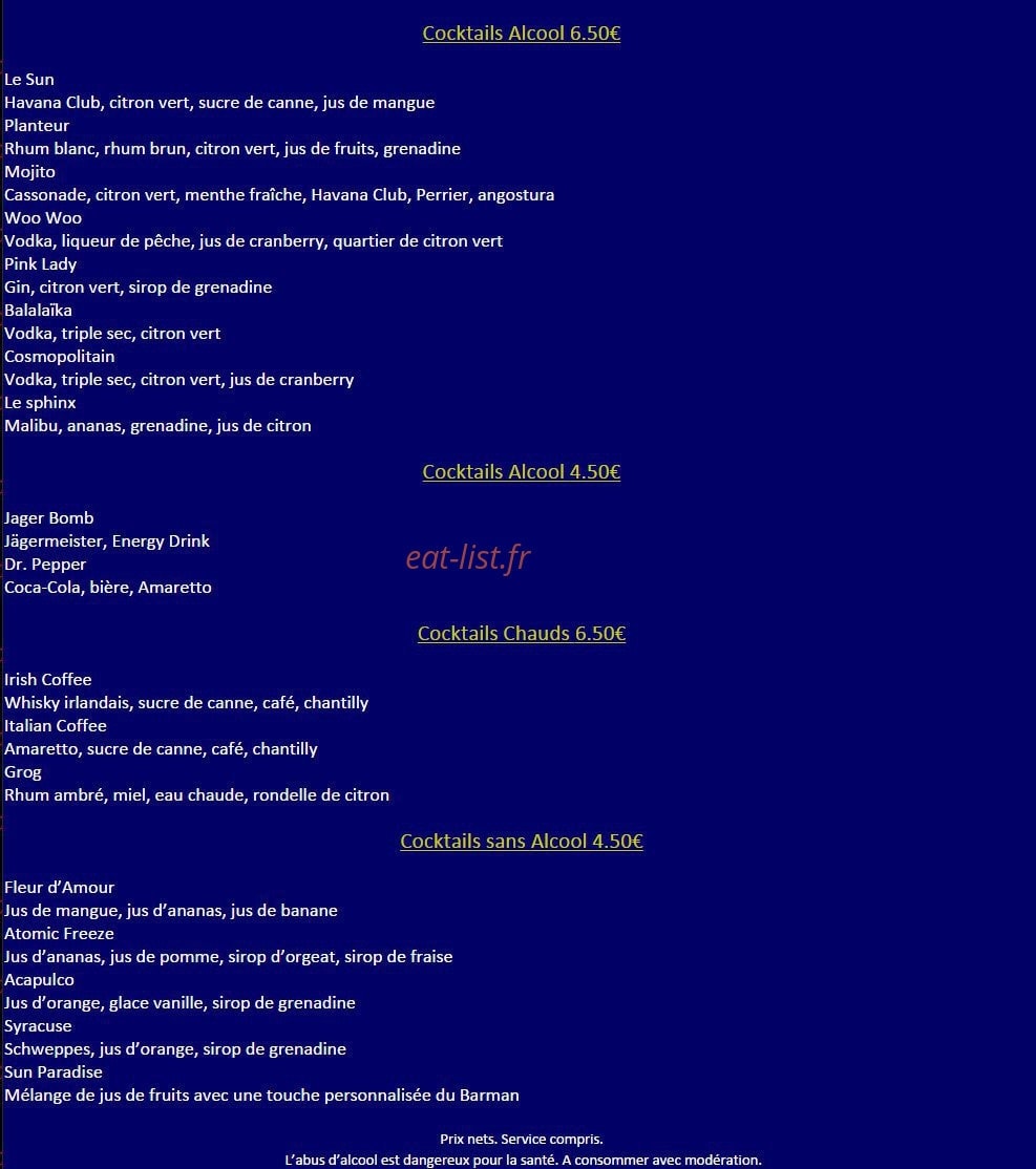 Le Sun — carte page 6
