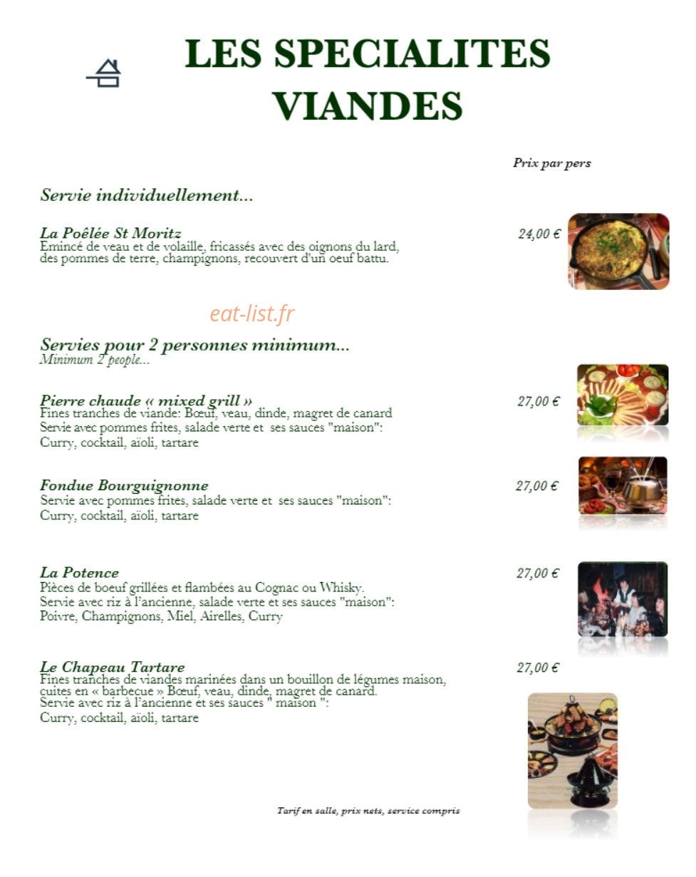 Le Saint Moritz — carte page 2