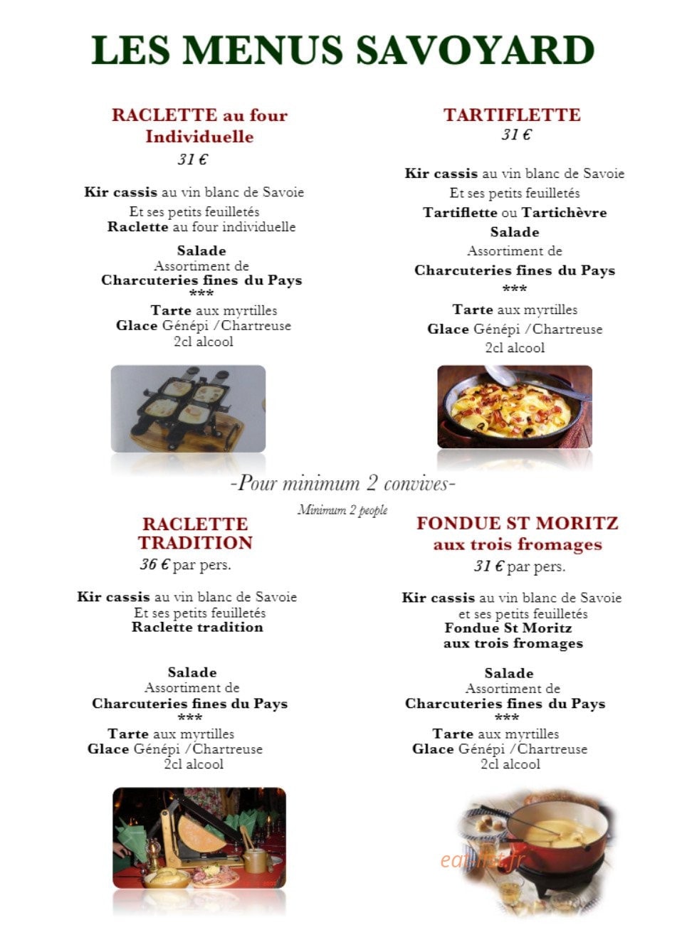 Le Saint Moritz — carte page 3