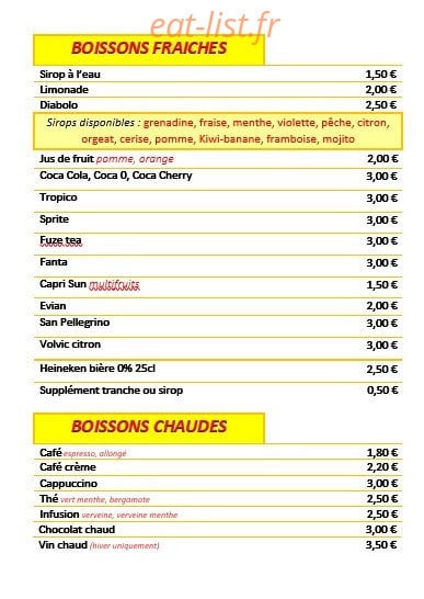 Le Wagon Bar — carte page 6