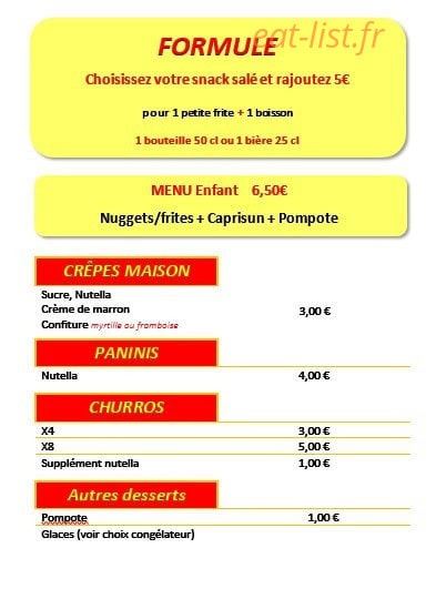 Le Wagon Bar — carte page 3
