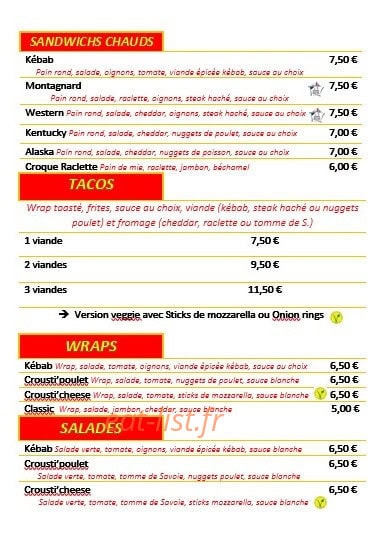 Le Wagon Bar — carte page 5
