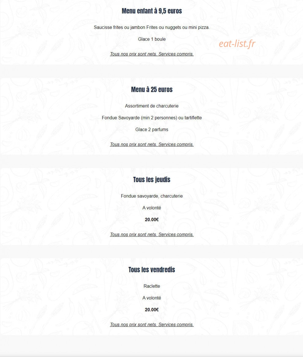 Le Yeti — carte page 17
