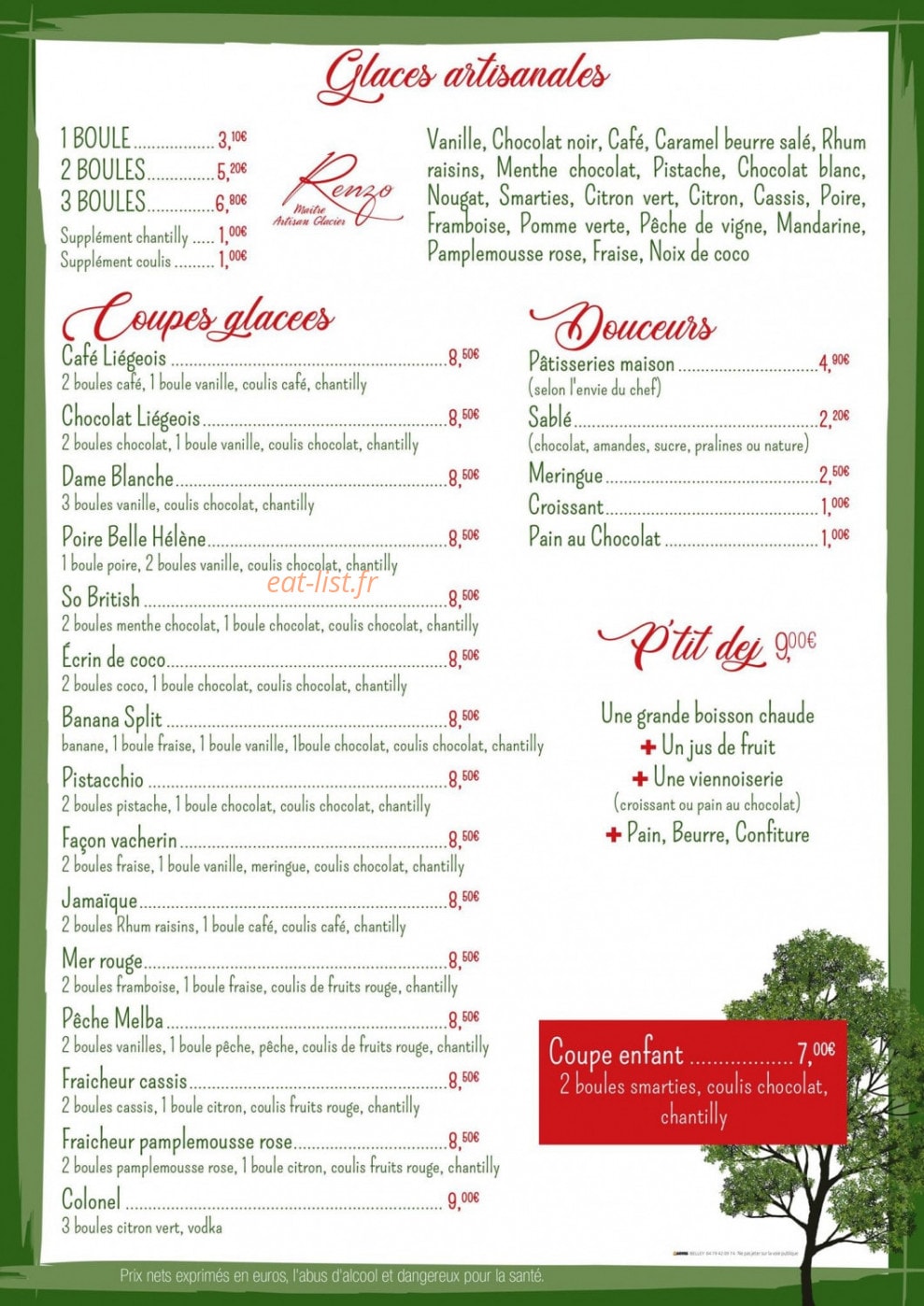 Café de la Place — carte page 2