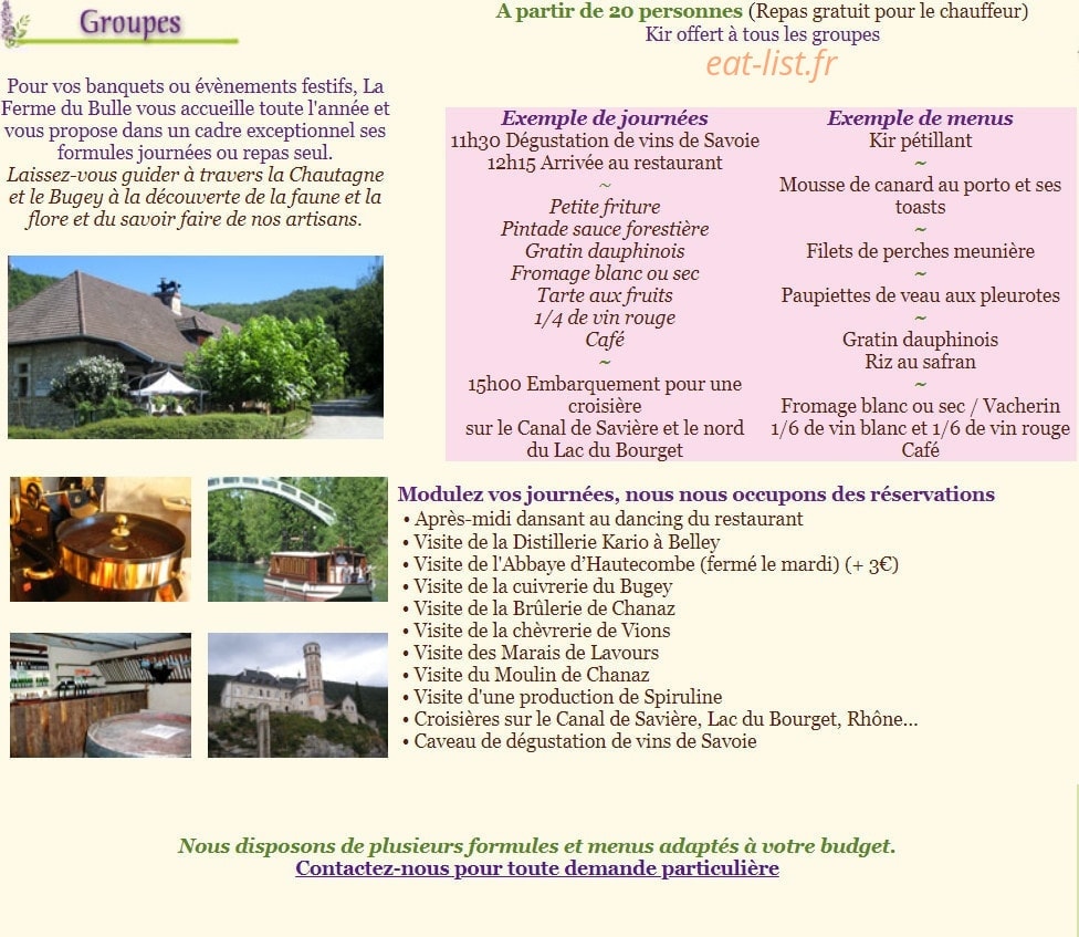 La Ferme Du Bulle — carte page 2