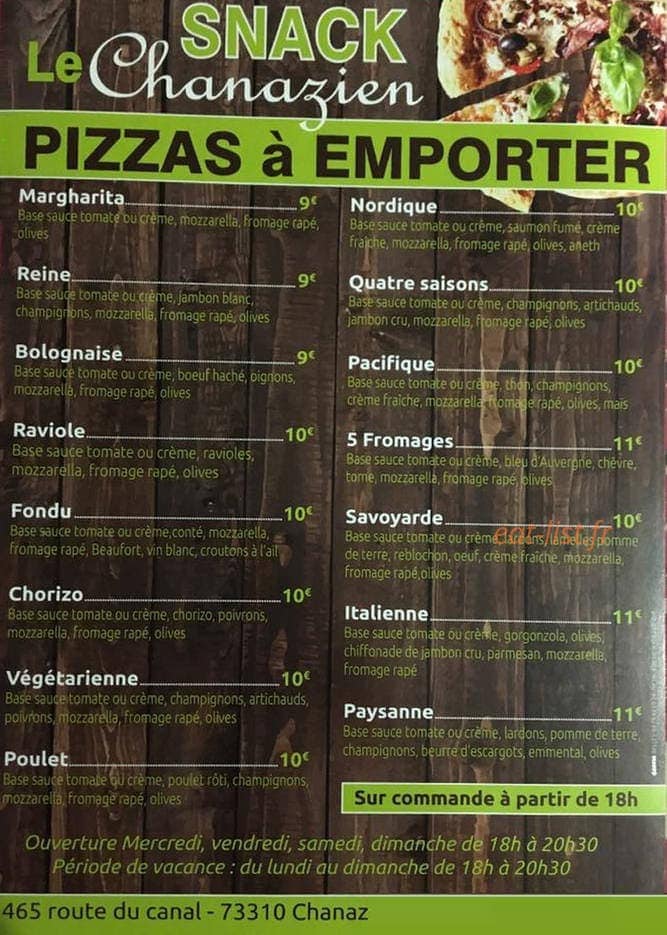 Le Chanazien — carte page 1