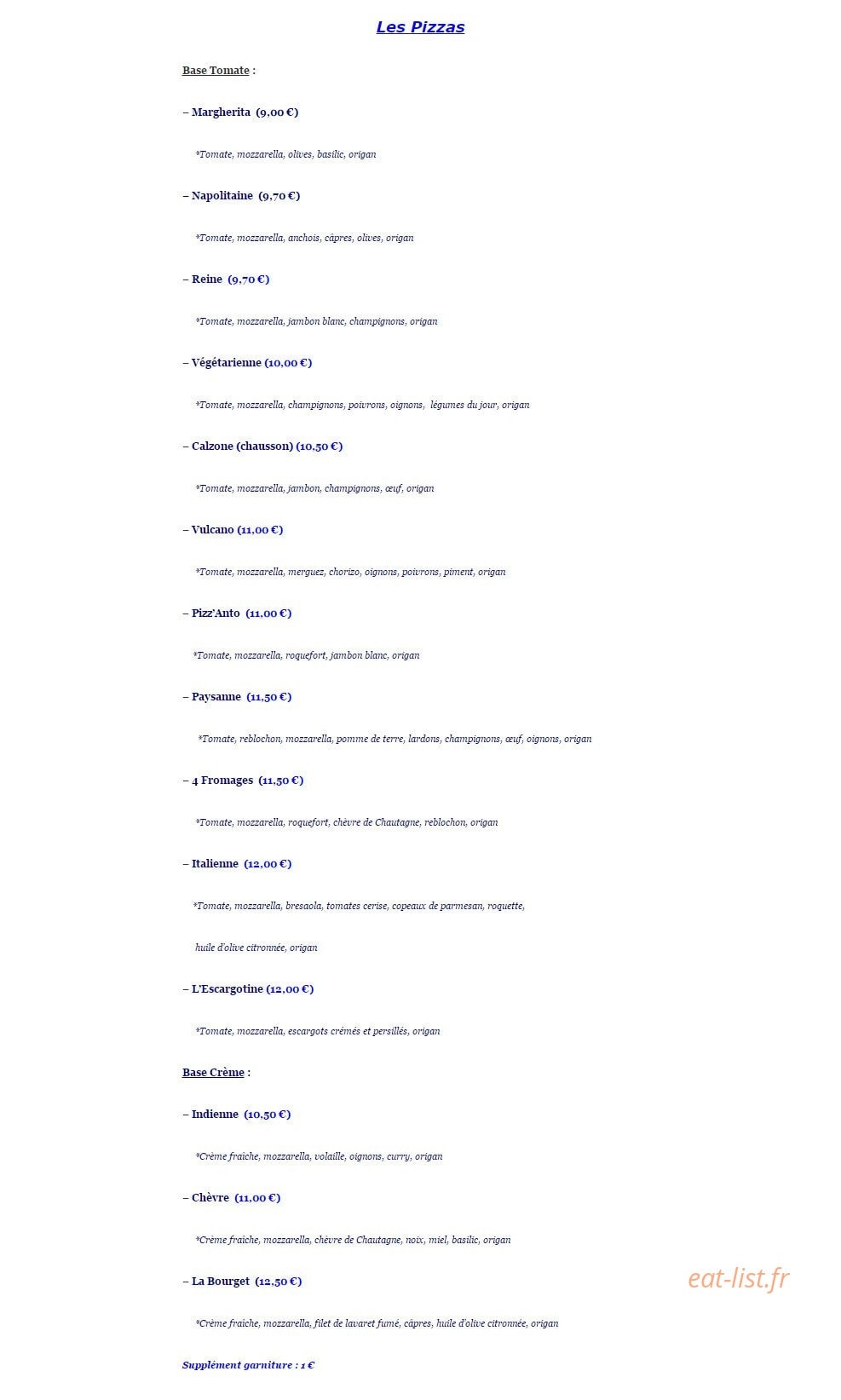 La Plage — carte page 5