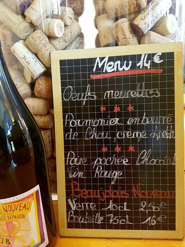 Auberge de Motz — carte page 1