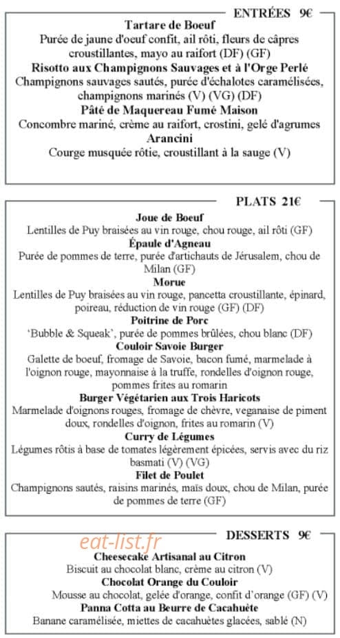 Couloir — carte page 2