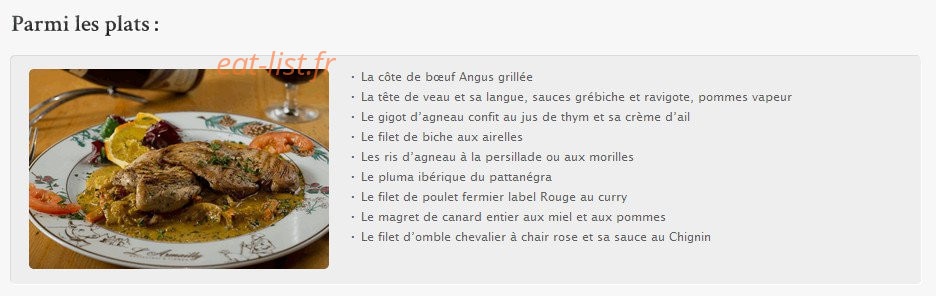 L' armailly — carte page 2
