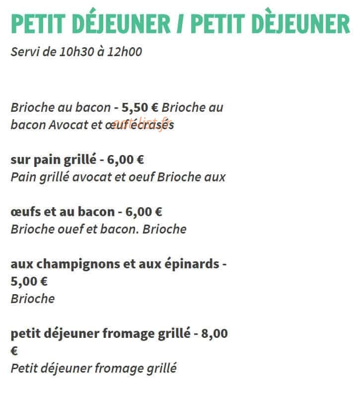 La Cantine — carte page 3