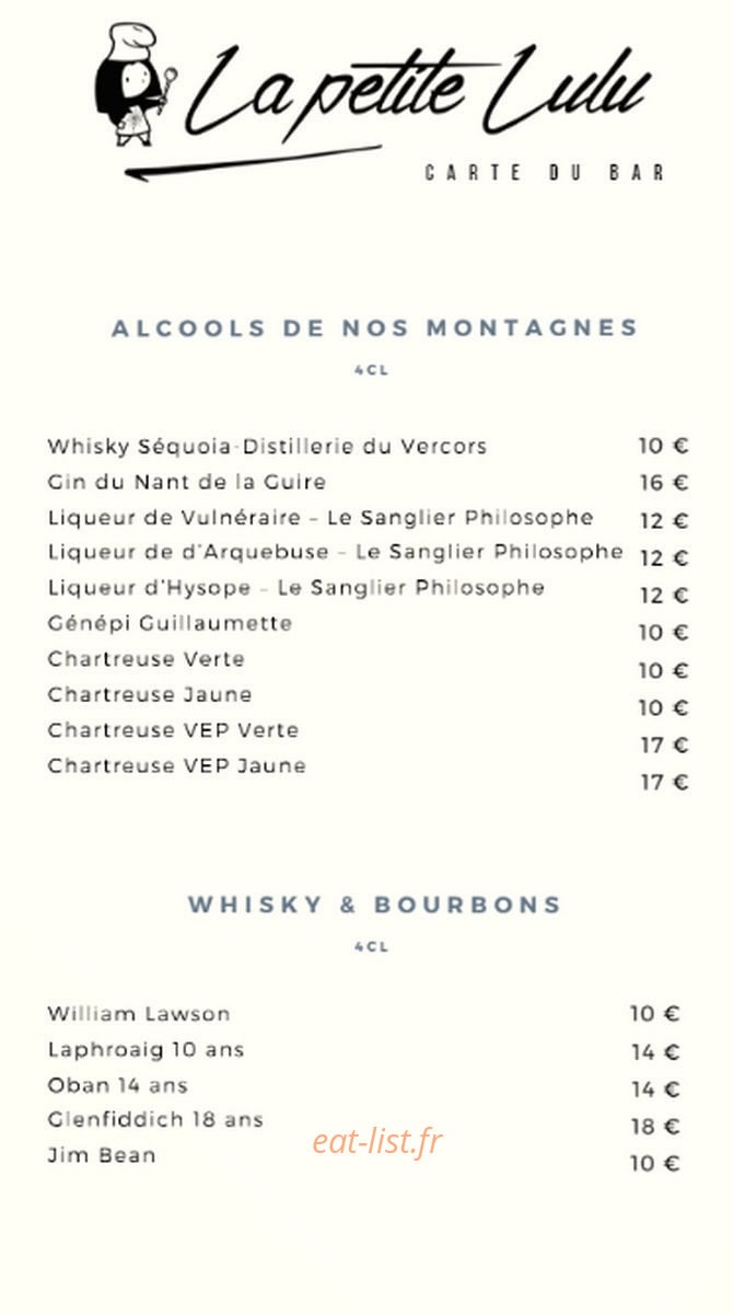 La Petite Lulu — carte page 15