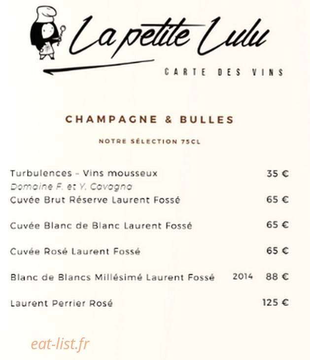 La Petite Lulu — carte page 13