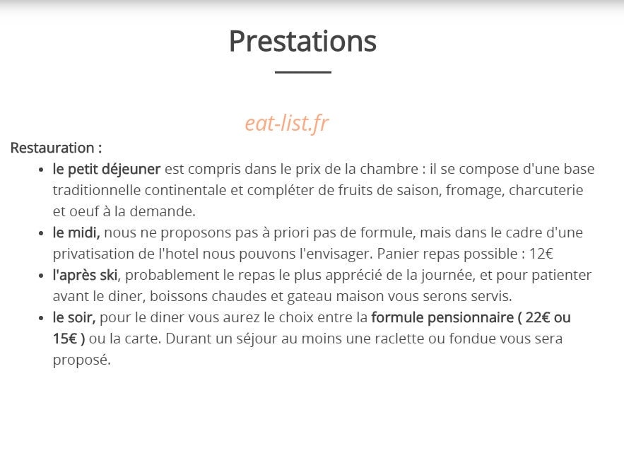 Le Dome — carte page 1