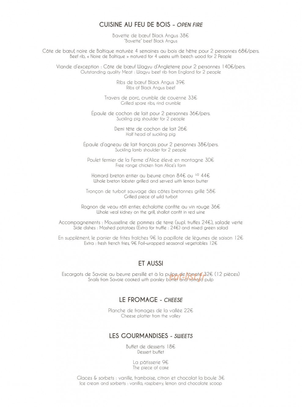 Le Panoramic — carte page 3