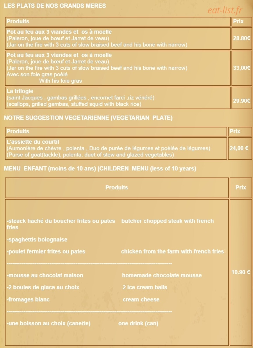 Restaurant d'altitude lo soli — carte page 3