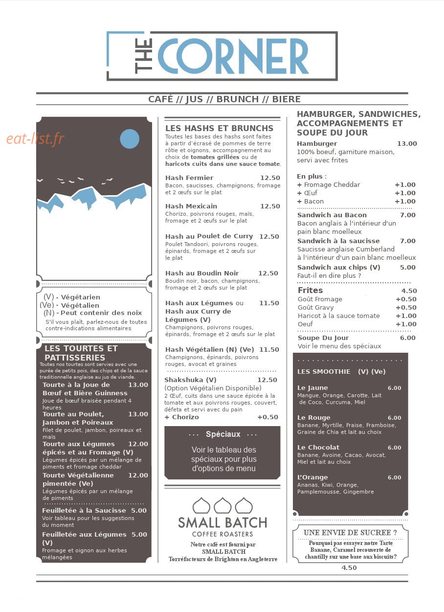 The Corner — carte page 1