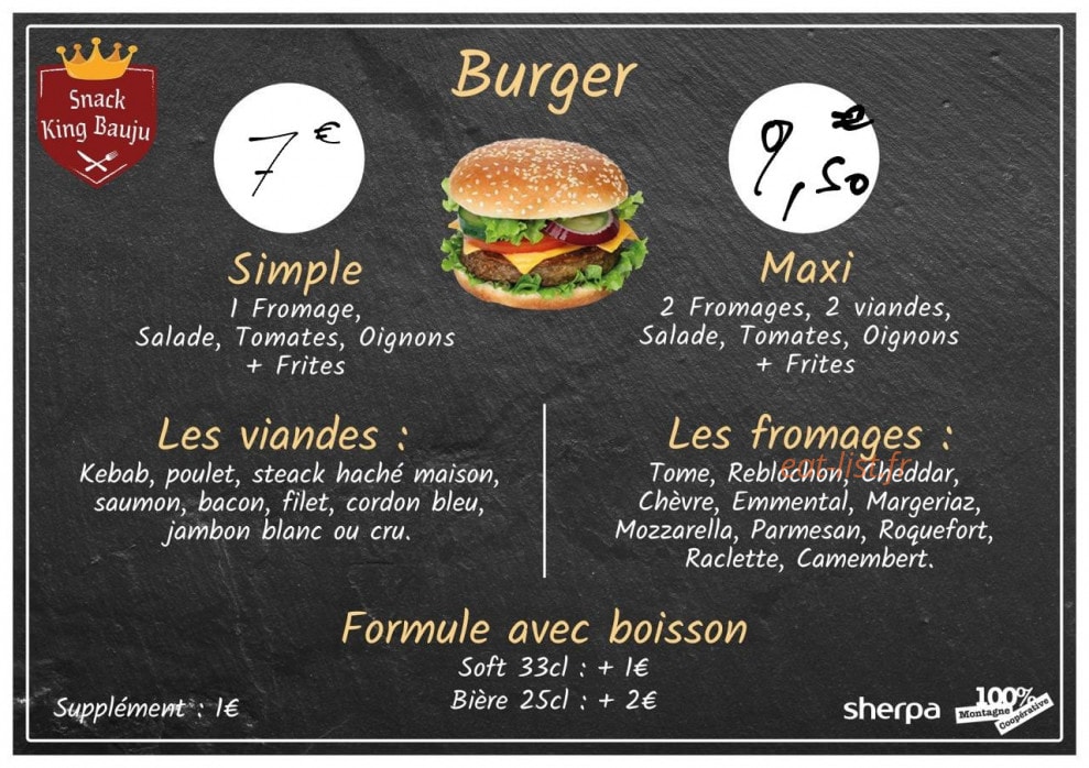 Snack king Bauju — carte page 3
