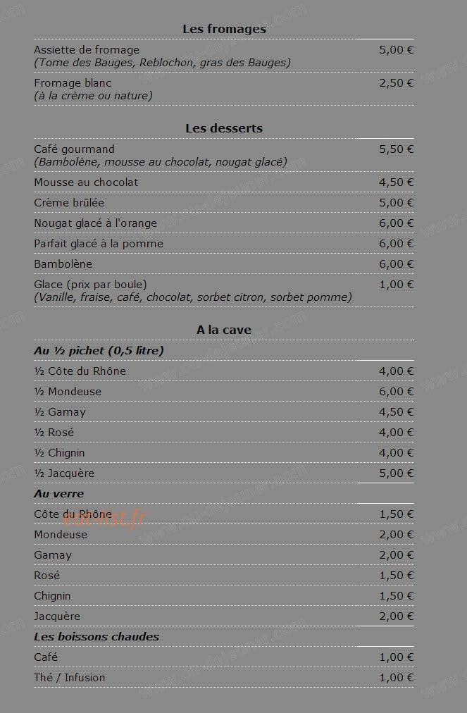 Le Plat Gourmand — carte page 3