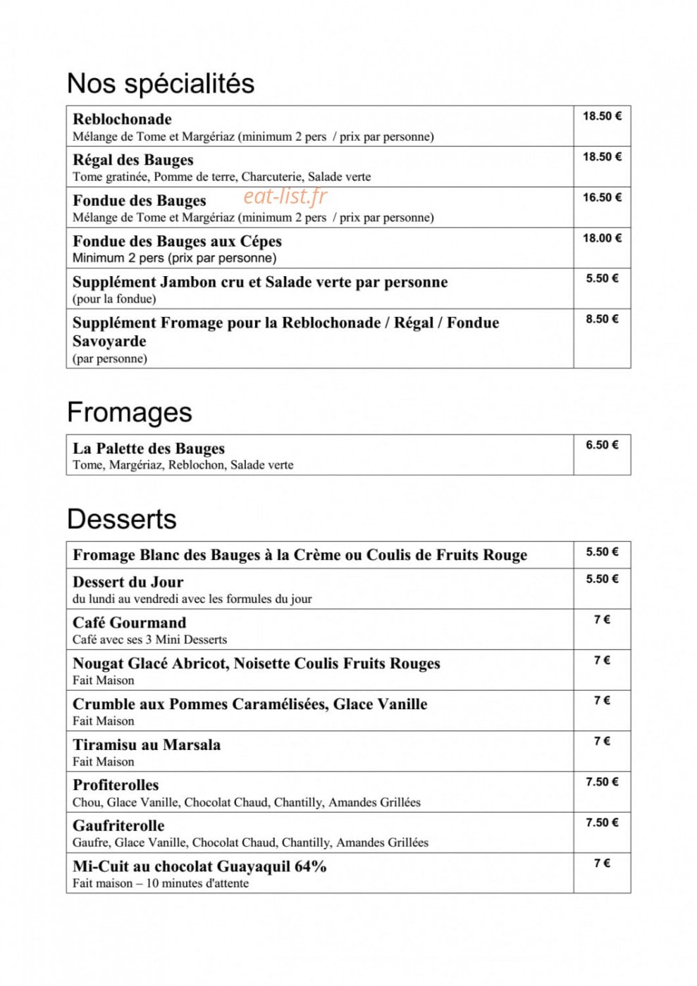 La grolle — carte page 3