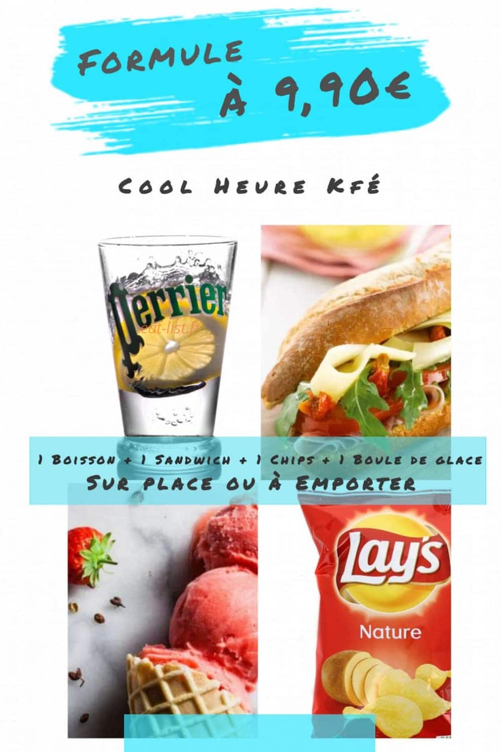 Cool Heure Kfé — carte page 1