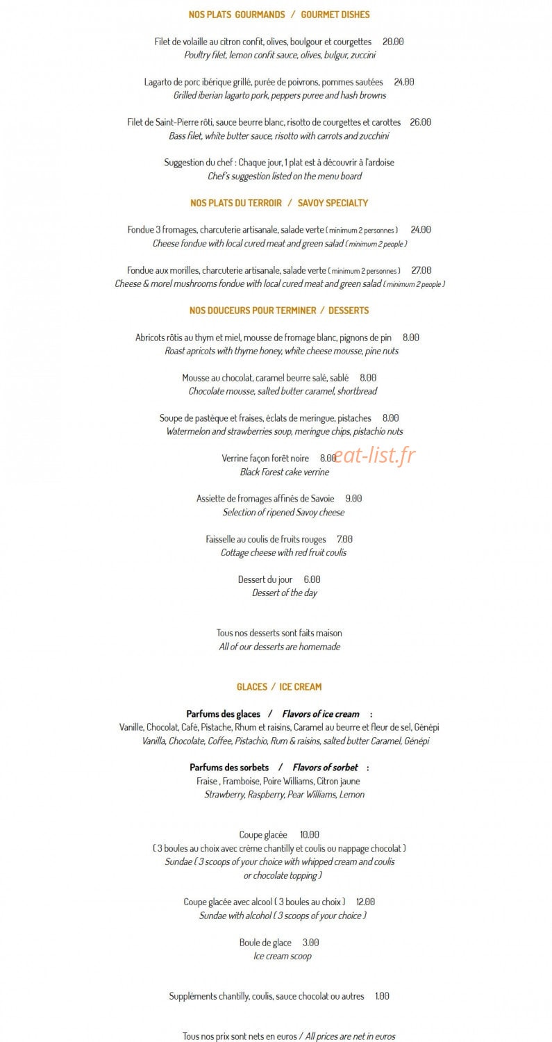 La Goulue — carte page 2