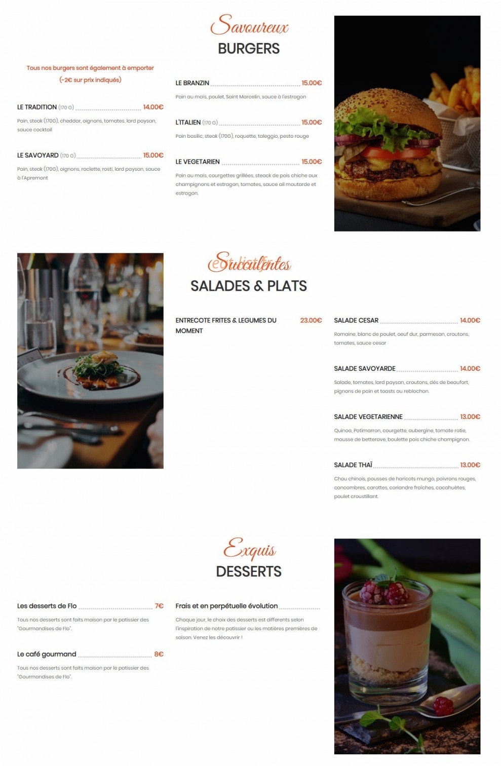 Le Branzin — carte page 2