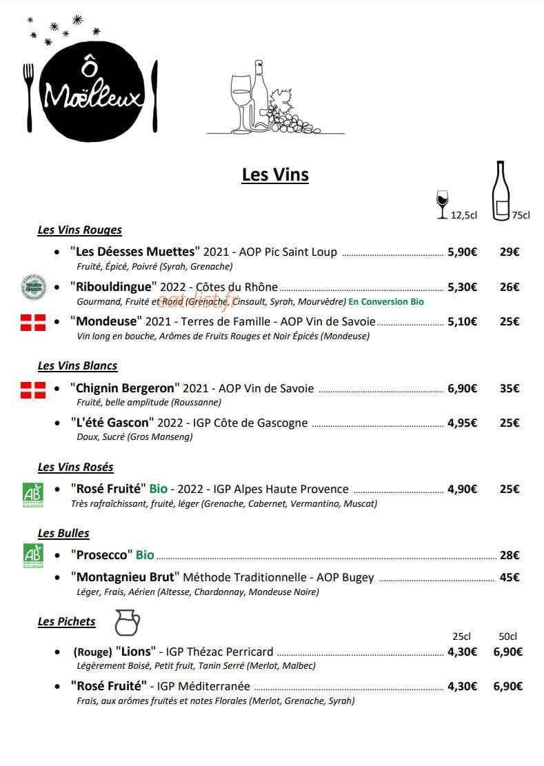 Ô Moëlleux — carte page 2