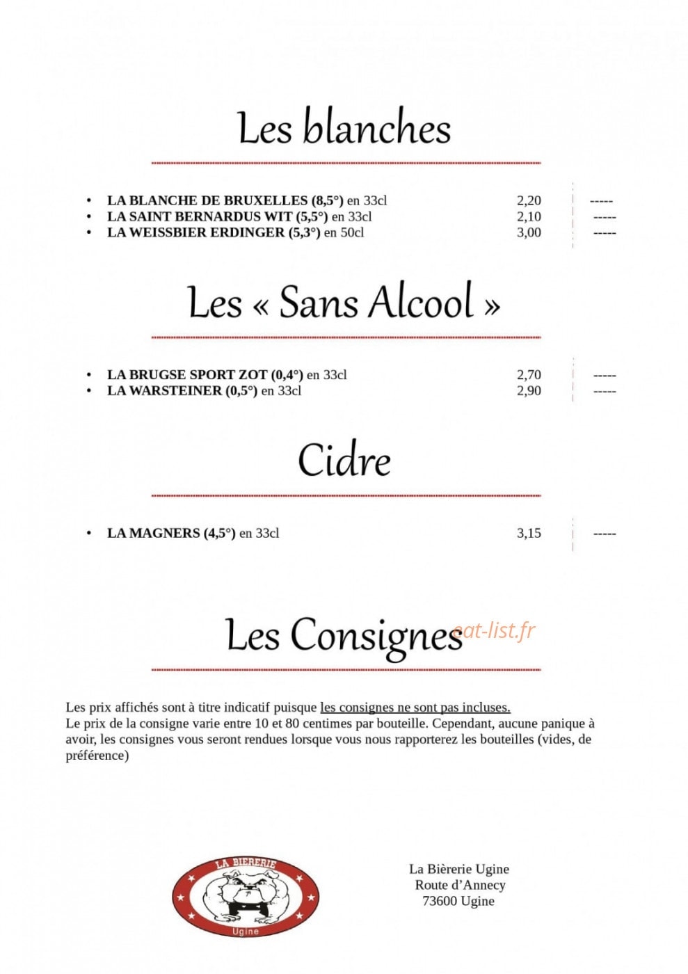 La Bièrerie — carte page 4