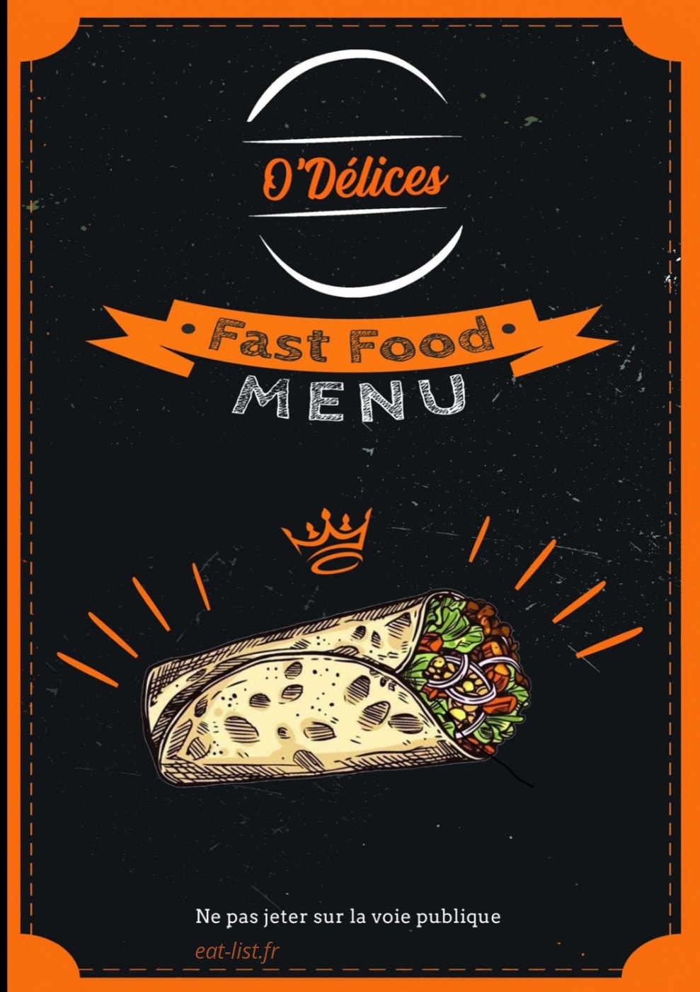 O'Délice — carte page 1
