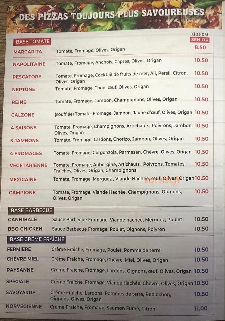 Pizza House — carte page 2