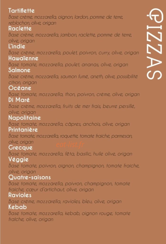 Pizz&wine — carte page 2