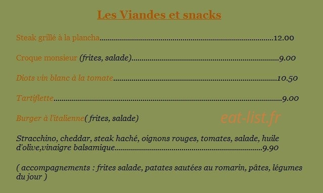 Chez Riccardo — carte page 4