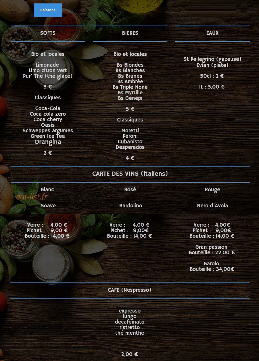 La boca — carte page 4