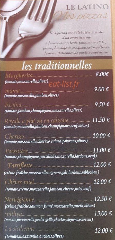 Le Latino — carte page 7