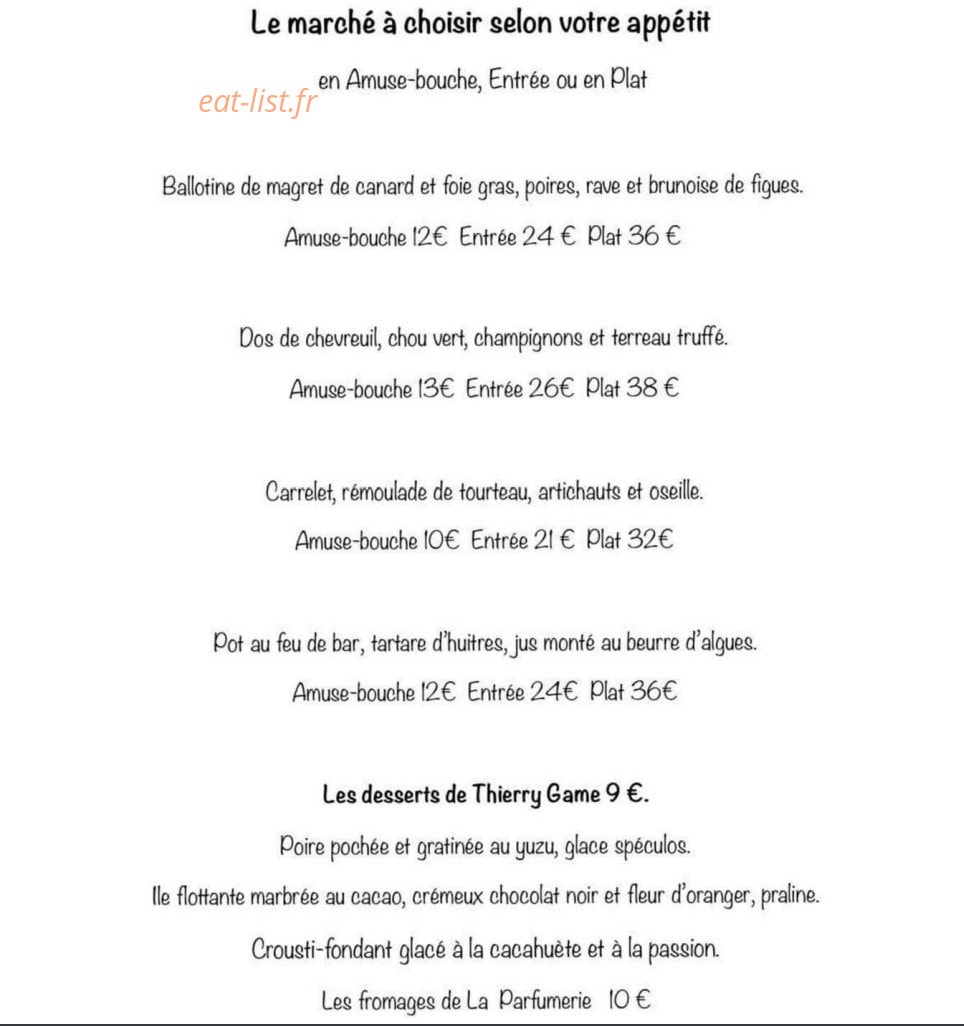 La Parfumerie — carte page 2