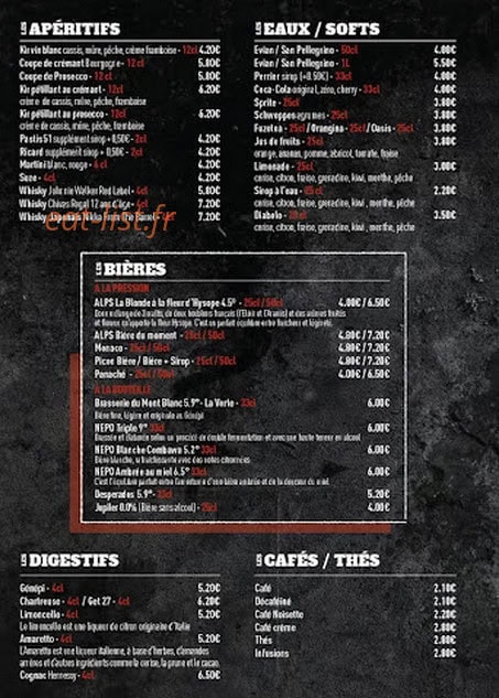 Autour du Grill — carte page 2