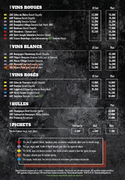 Autour du Grill — carte page 3