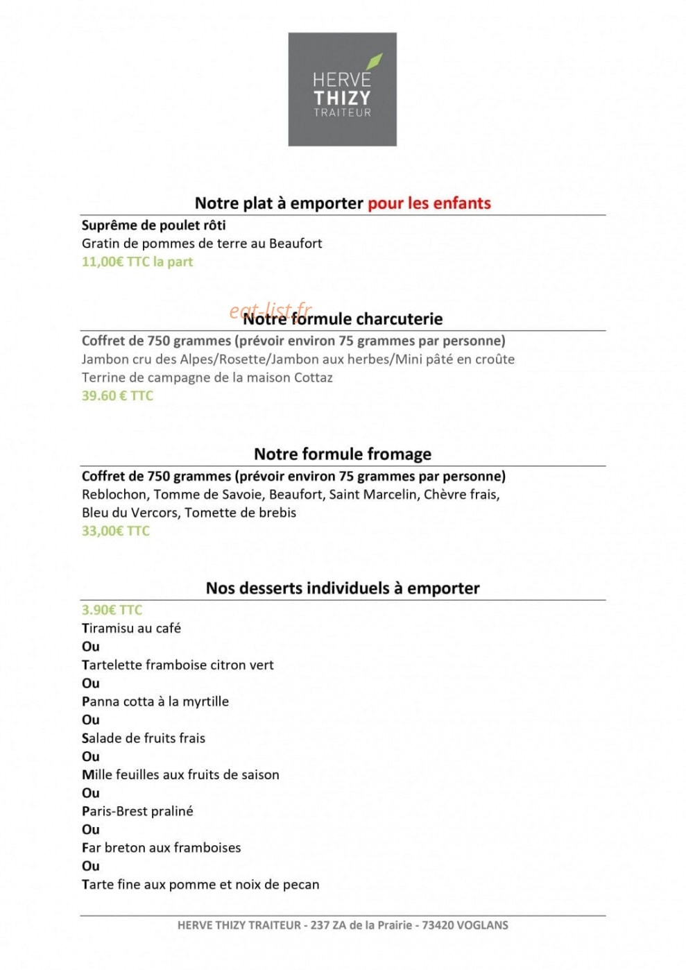 Hervé Thizy — carte page 6