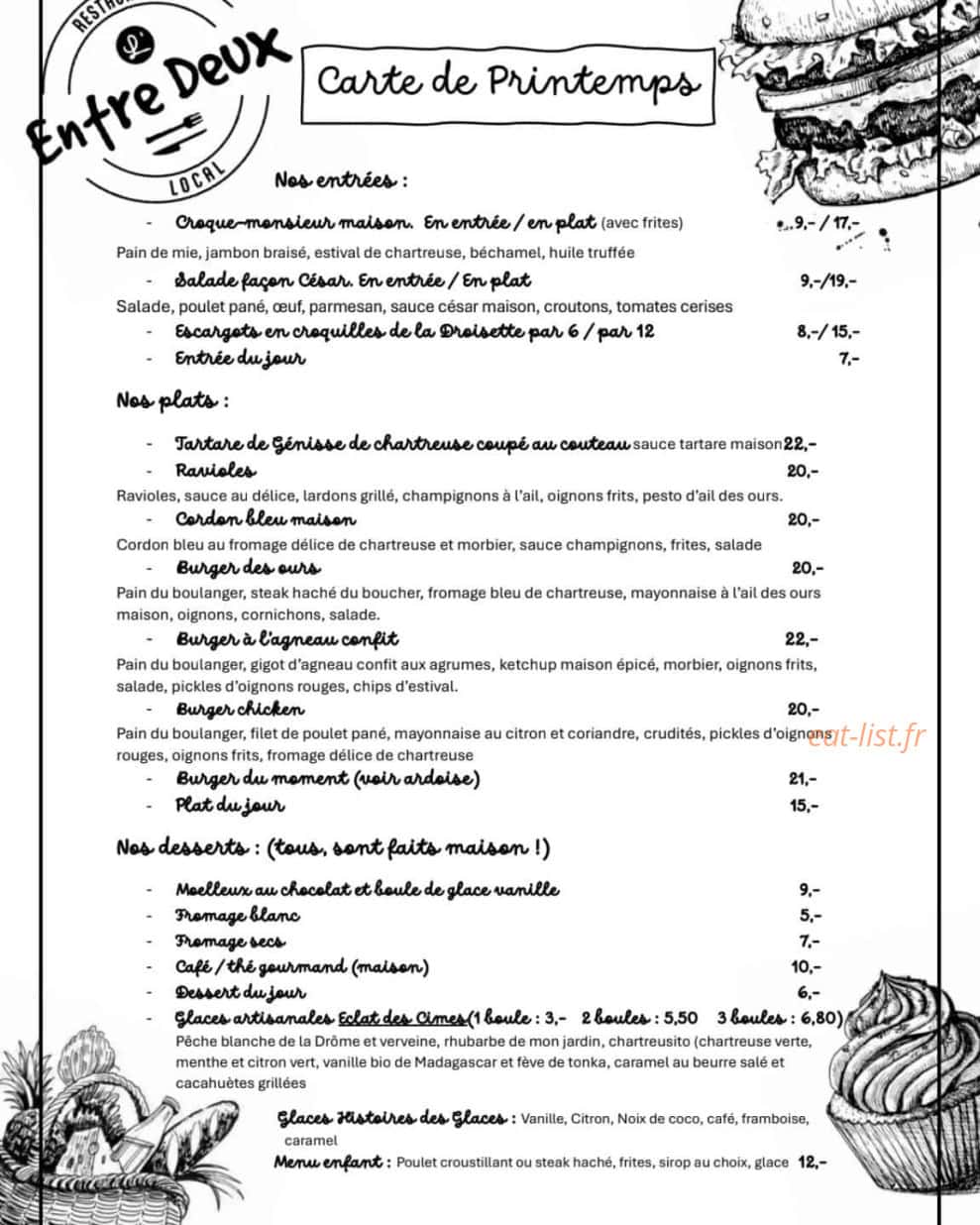 L'entre Deux — carte page 1