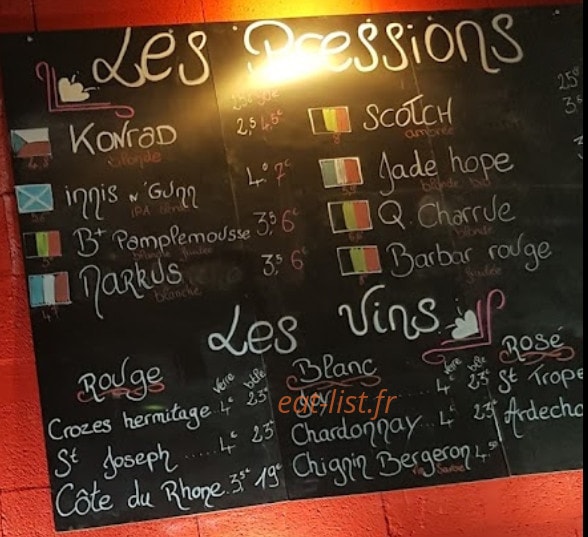 My Beers — carte page 1
