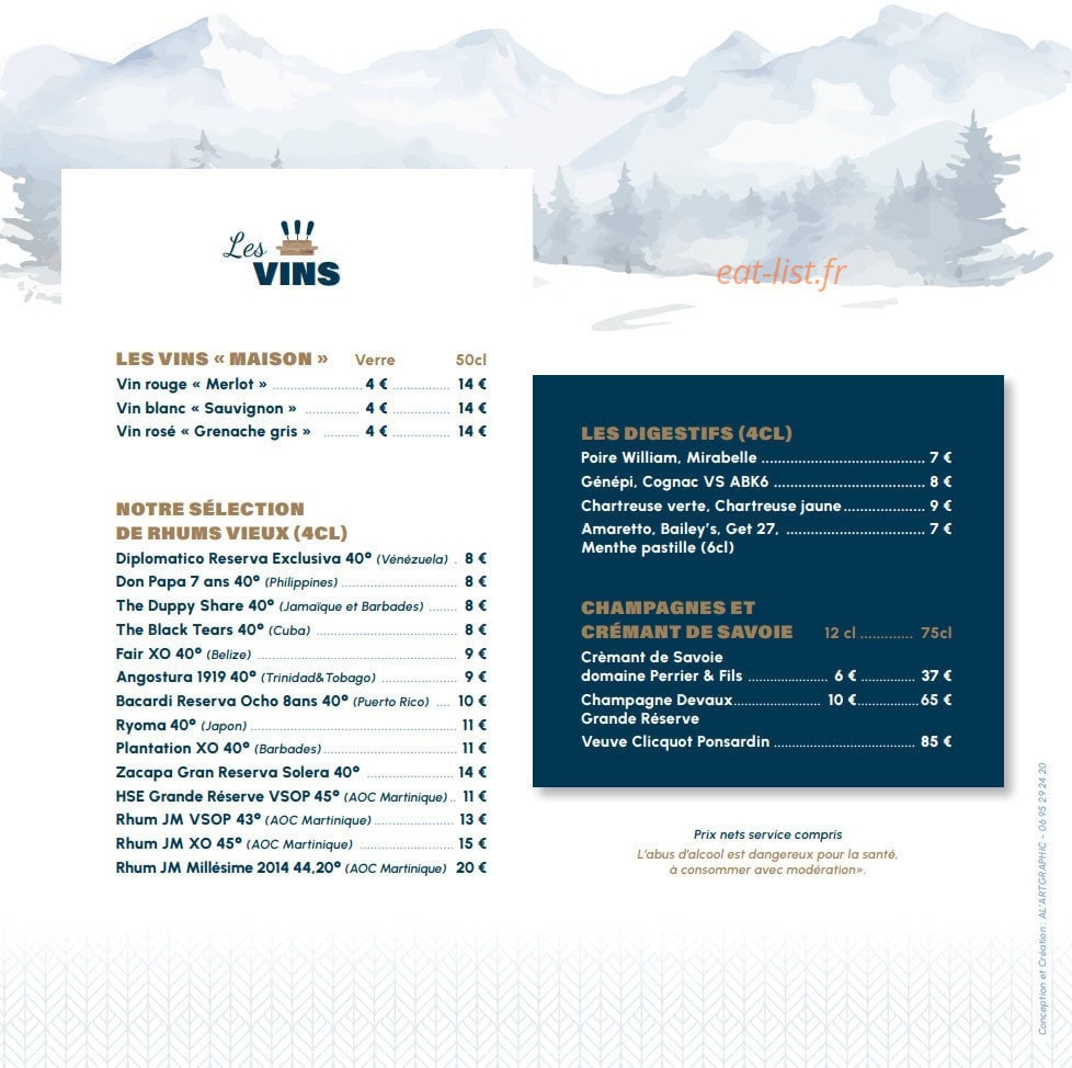 Au Petit Rendez-Vous — carte page 9