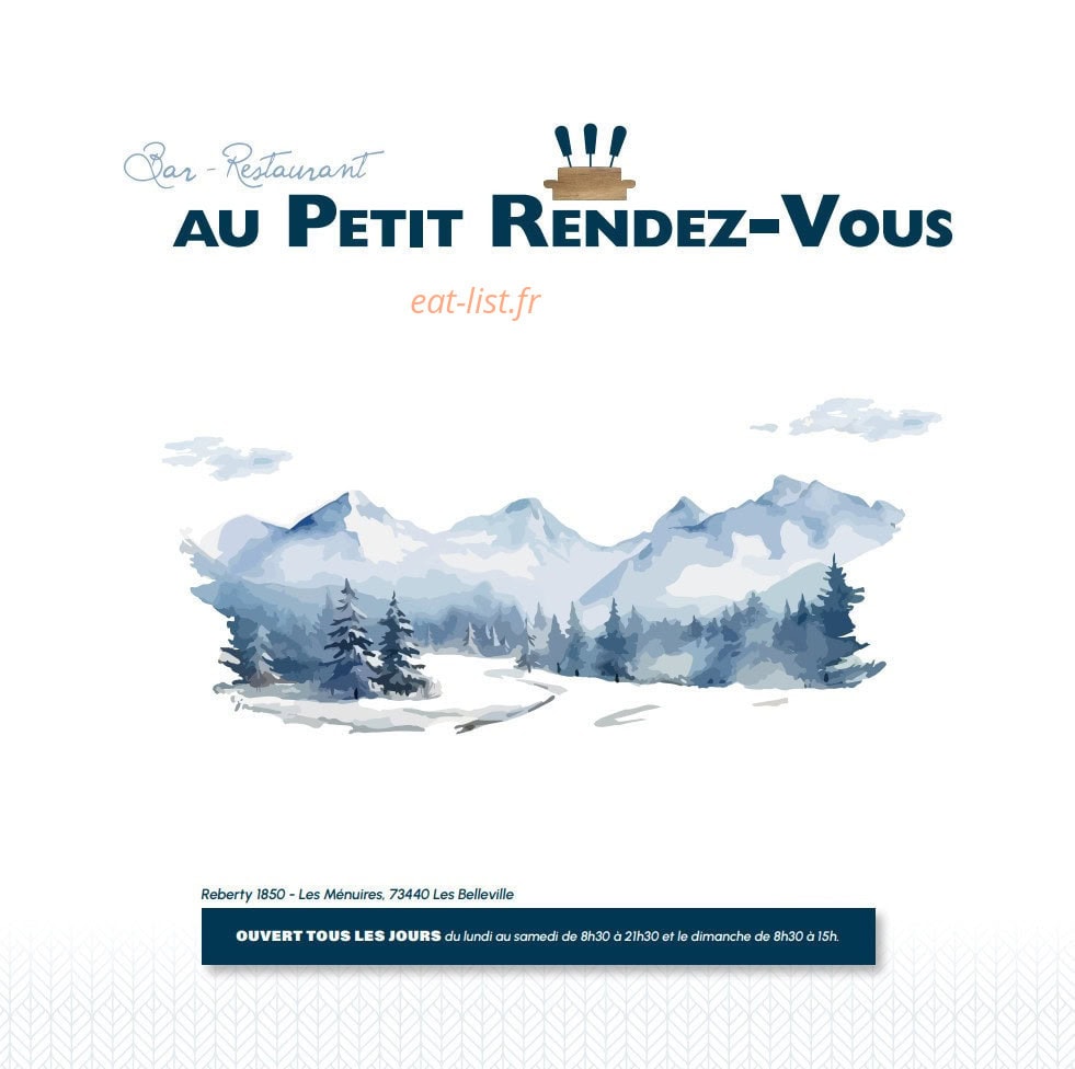 Au Petit Rendez-Vous — carte page 1