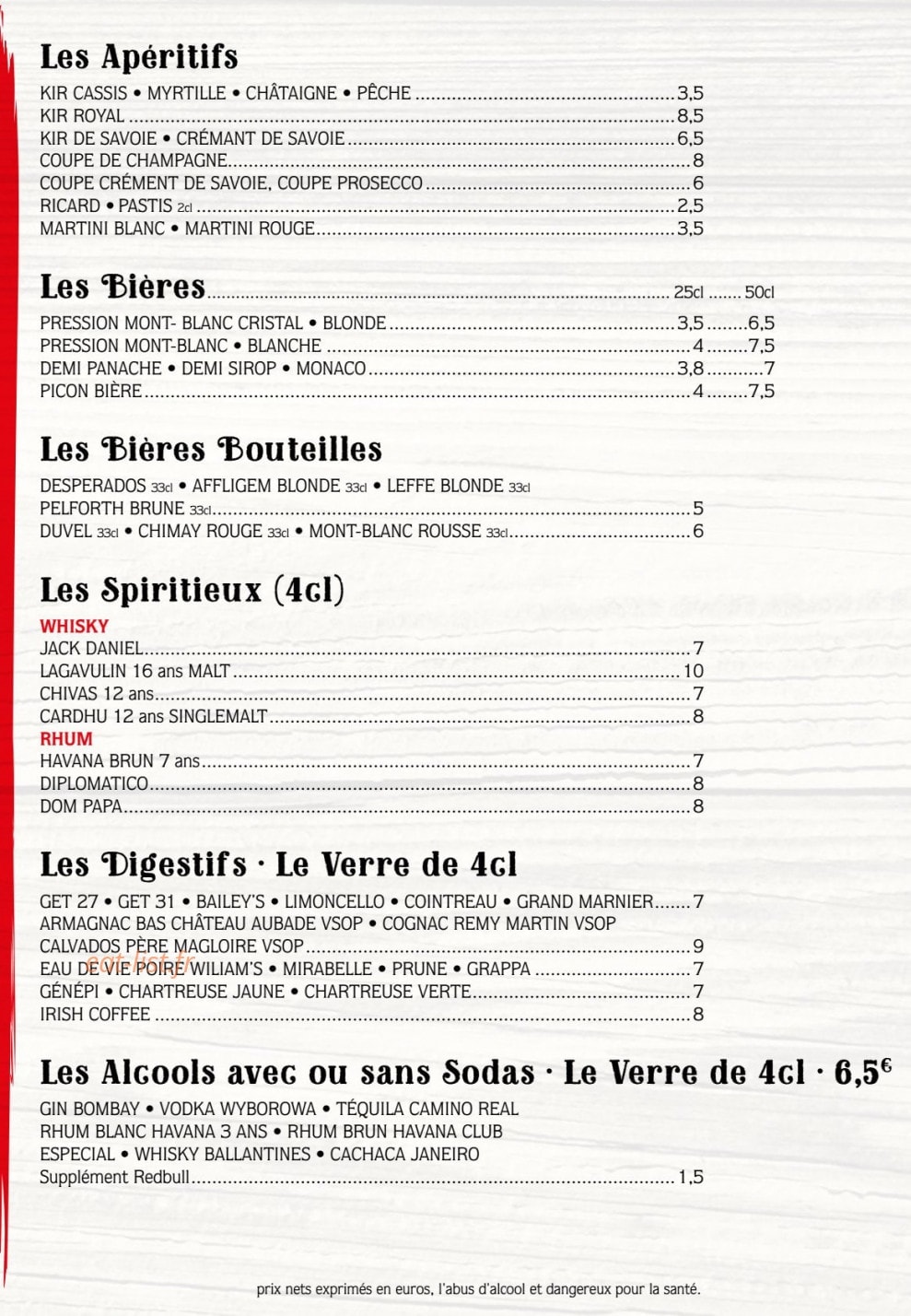 La Maison De Savoy — carte page 19