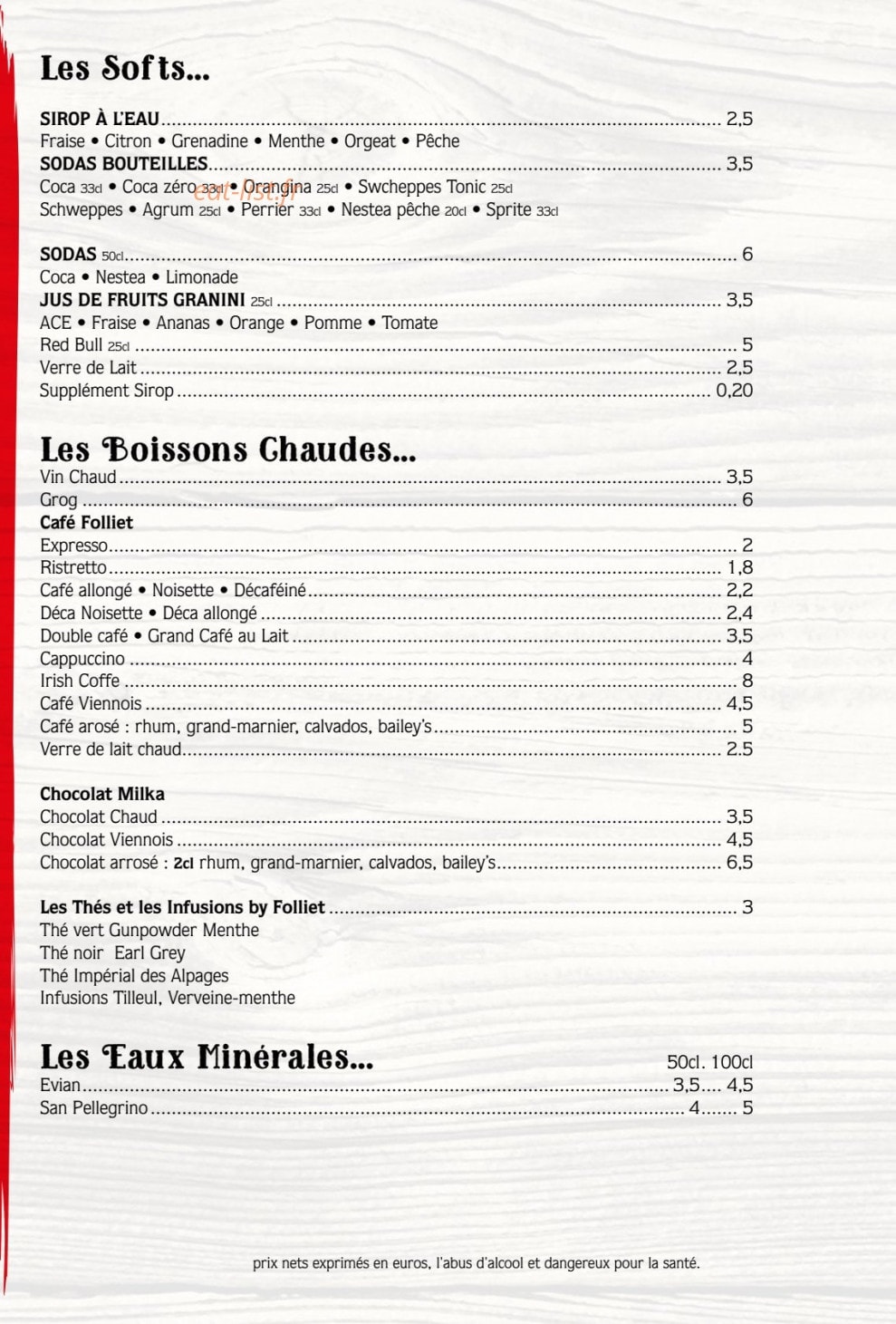 La Maison De Savoy — carte page 18