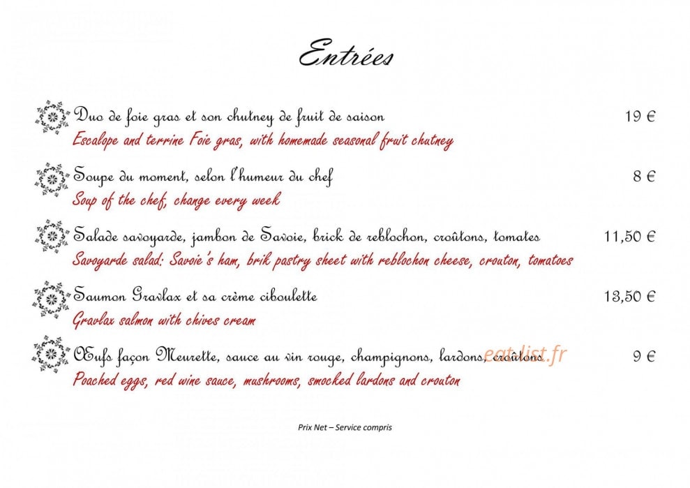 Au Vieux Grenier — carte page 3