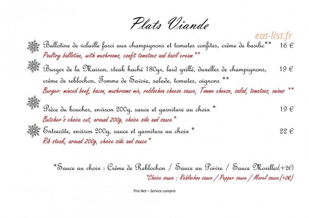 Au Vieux Grenier — carte page 5